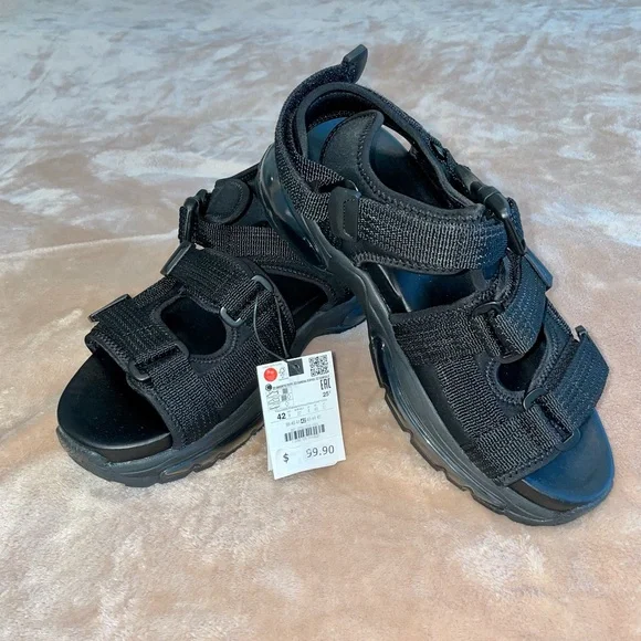 ZARA Men’s Hulk‎ Sport Sandals Black size 45 / US 12 Dual Strap Zara sandal men - Gem main image 4